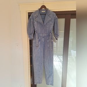 Sea Ny Acid Wash Denim Jumpsuit